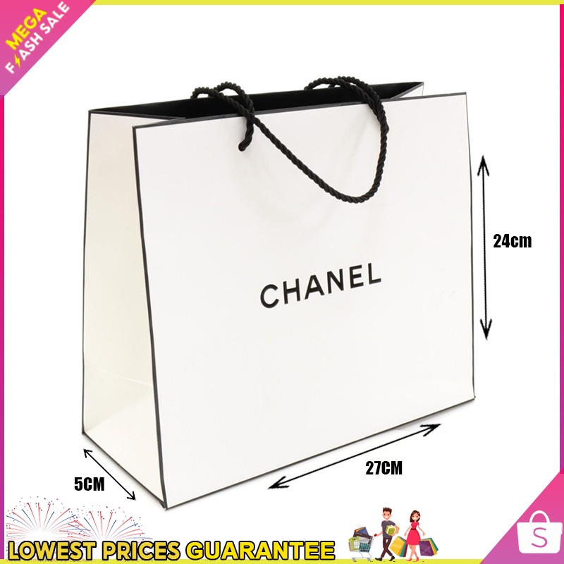 Chanel Paper Bag Large Size Gift Bags Suitable For All Size  Perfume/Lipstick/Make up Set