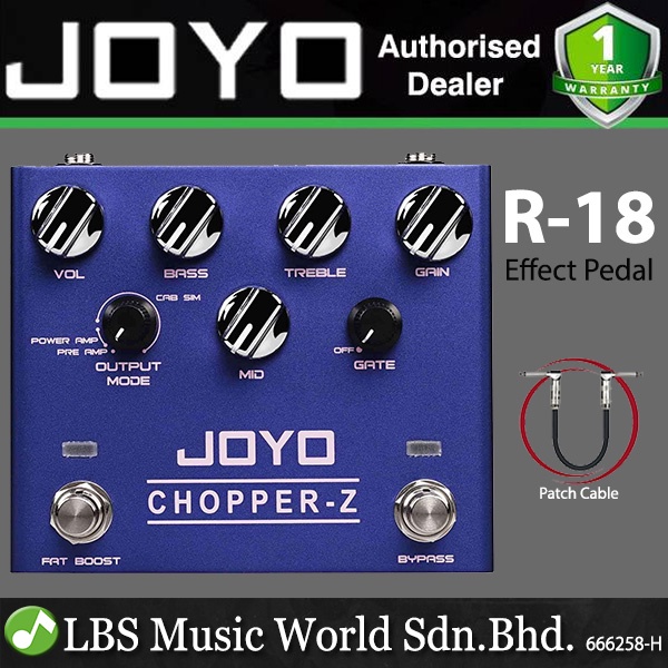 Joyo R-18 Chopper-Z High Gain Amp Simulation Pedal with the EQ for ...