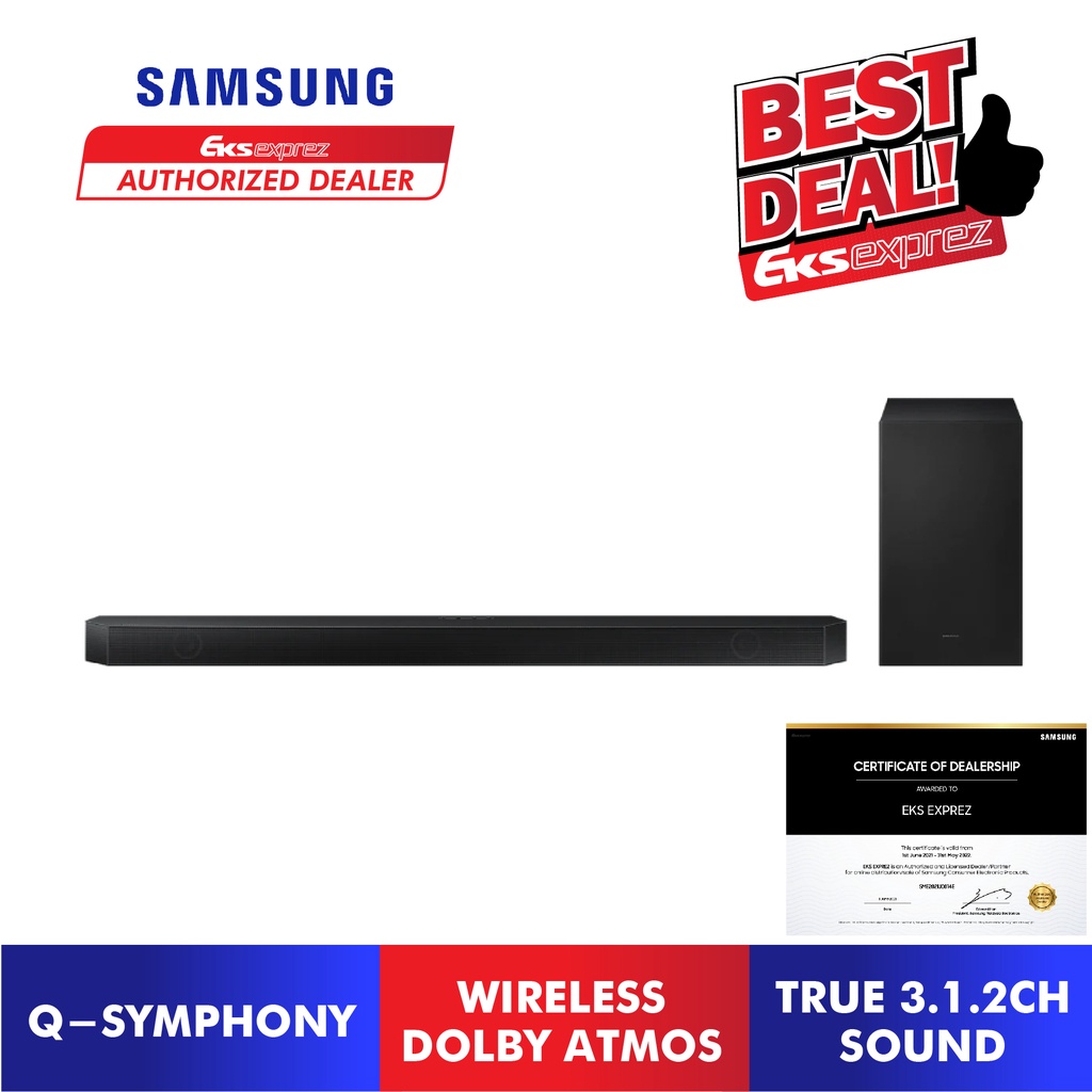 Samsung Qseries soundbar HWQ700B with True 3.1.2ch Sound & Wireless