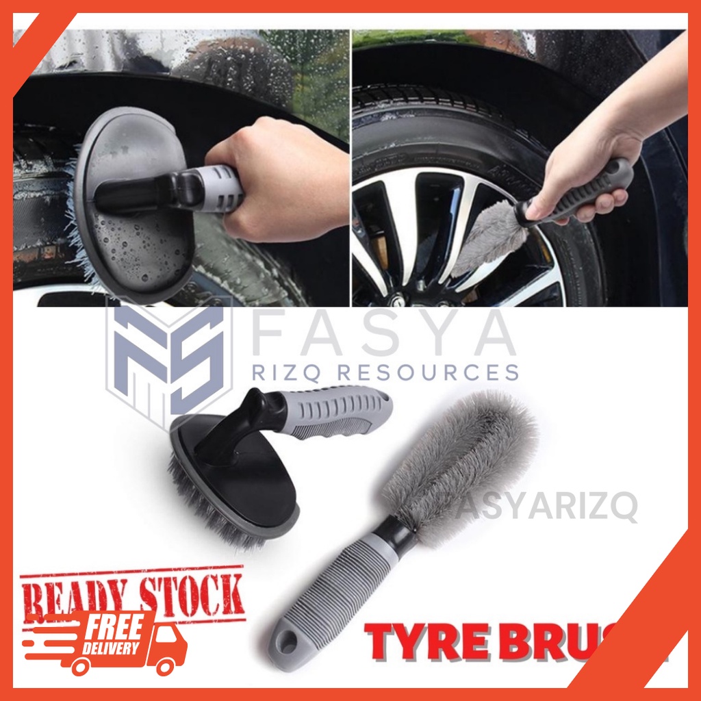 Car Tyre Cleaning Brush Wheel Brush Car Washing Tool Tayar Brush Car