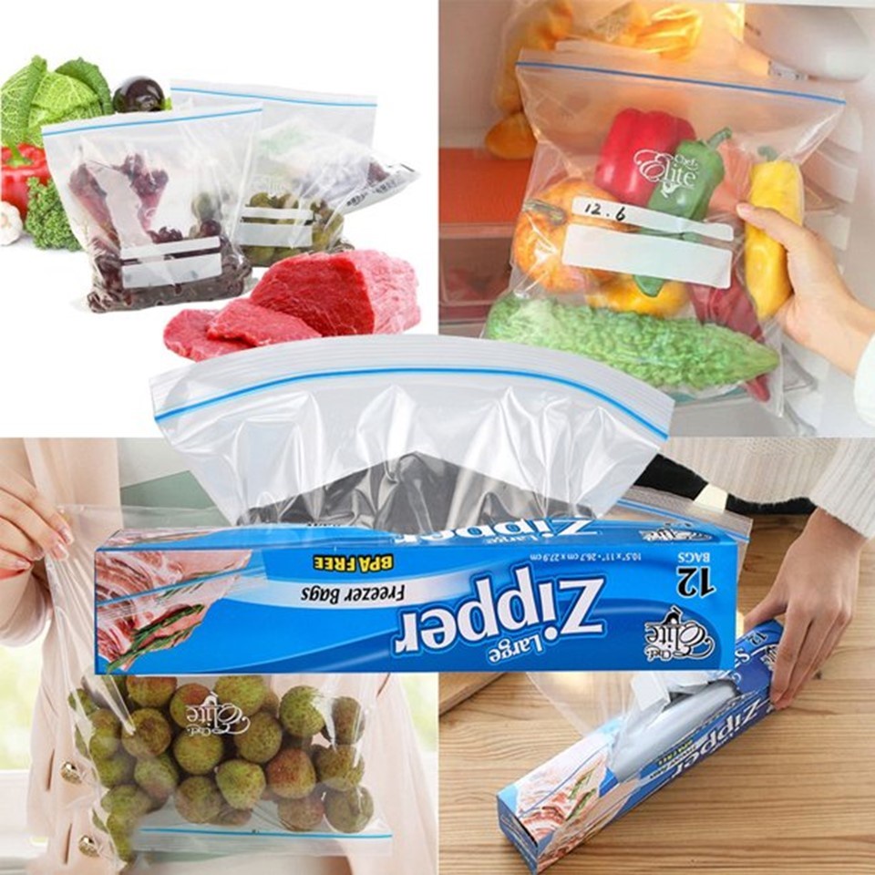 12 Pcs Food Onion Garlic Storage Bag Reusable Resealable Type
