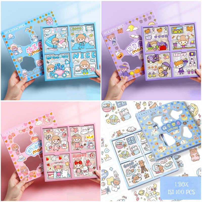 Package BOX STICKER SENMU V3 MODEL LITTLE GIRL CUTE CUTE STICKER ...