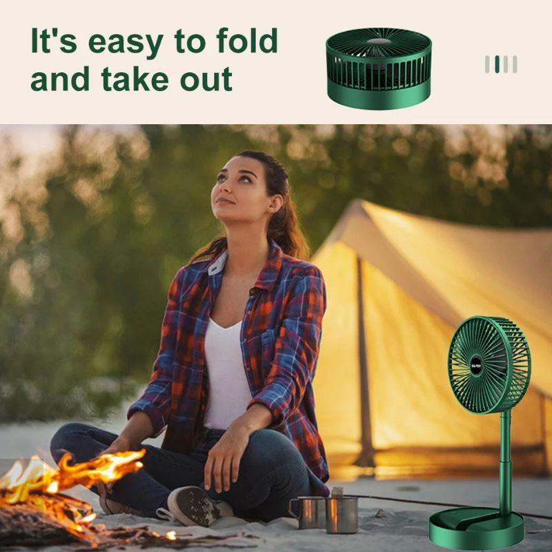 Rechargeable Mini Fan Table Foldable / Kipas Mini Adjustable USB ...