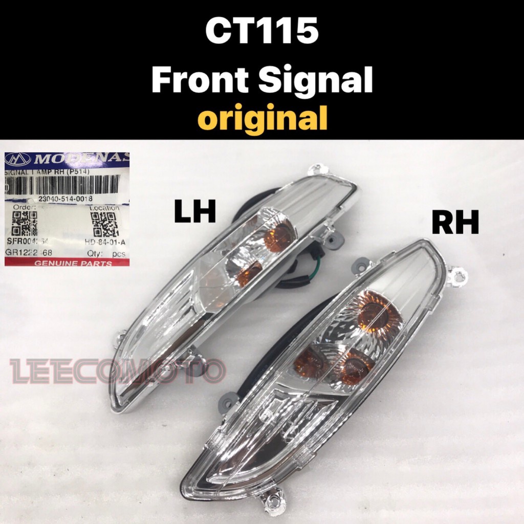 MODENAS CT 115 CT115 S CT115S FRONT SIGNAL LAMP ORIGINAL 23040-514-0017 ...