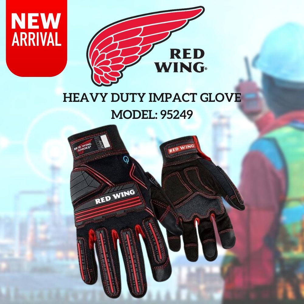 Red Wing Impact Glove Heavy Duty Model 95251 Master Elite 3M ORIGINAL Pecos redwing helmet Earmuff Dosh Sirim 95249 Shopee Malaysia