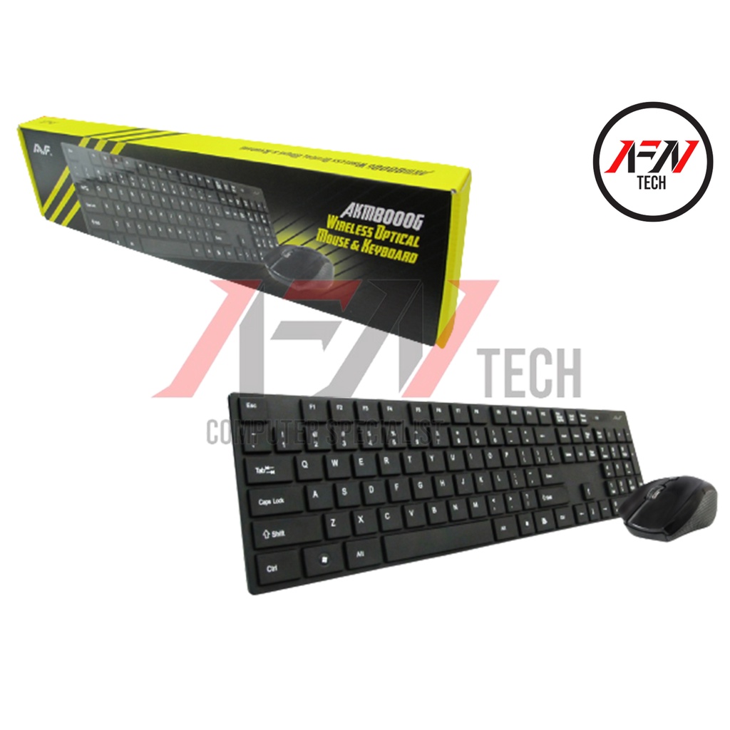 AVF AKM8000G WIRELESS KEYBOARD MOUSE COMBO | Shopee Malaysia