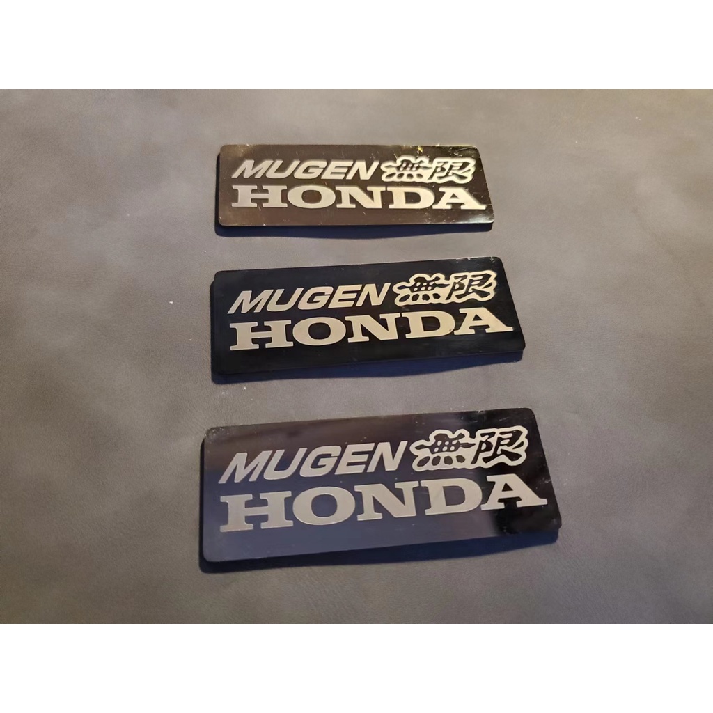 Car Emblem 3D MUGEN Trunk Spoiler Lip Emblem Badge - Neo-Chrome - Foto 9