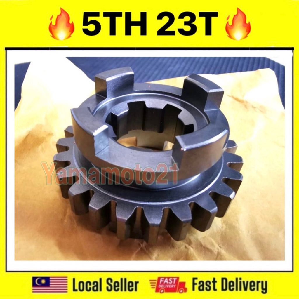 125Z 125ZR Y125Z MILLI RXZ CATALYZER ENGINE GEAR 5TH PINION 23T GIGI