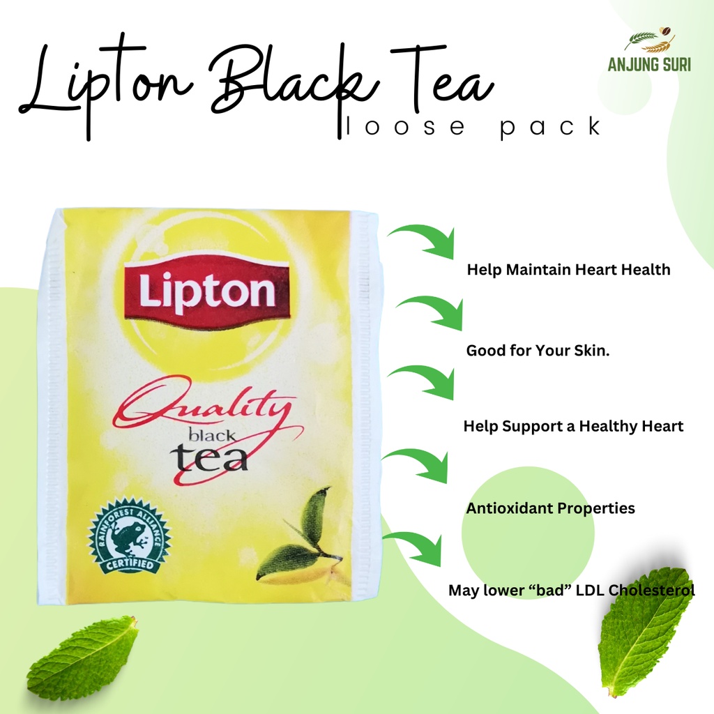Lipton Black Tea Loose Pack Teh Uncang Dilmah Tea Shopee Malaysia