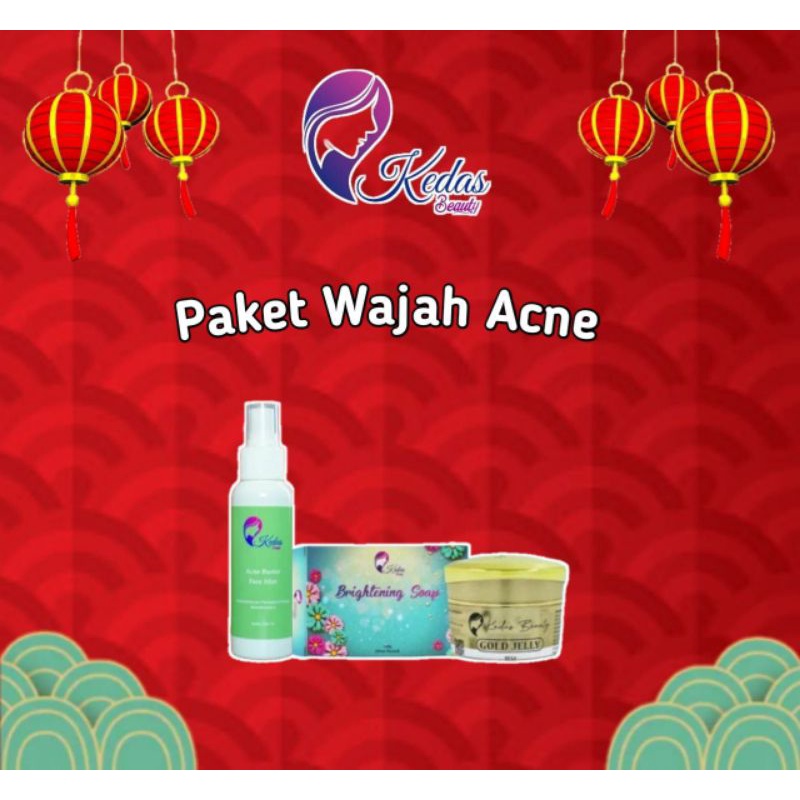 (FREE Gift) ACNE Face Package/BRIGHTENING KEDAS BEAUTY Shopee Malaysia