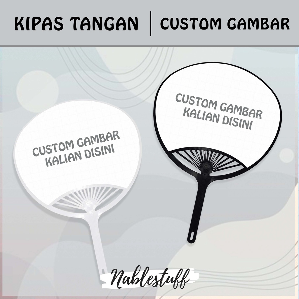 Custom Shell Fan Hand Fan with Design CustomDesign | Shopee Malaysia