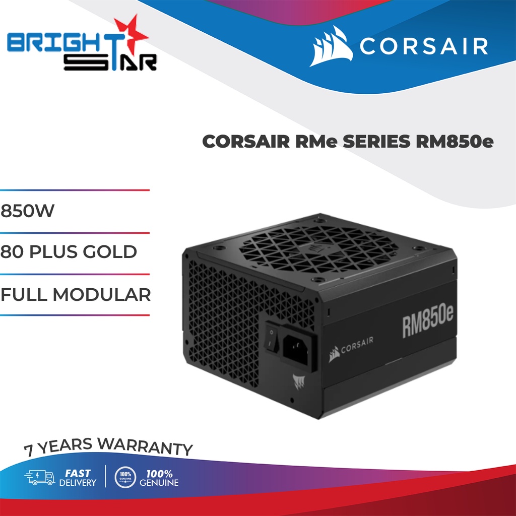 CORSAIR RMe SERIES RM850e ATX 850W 80 PLUS GOLD FULL MODULAR POWER ...