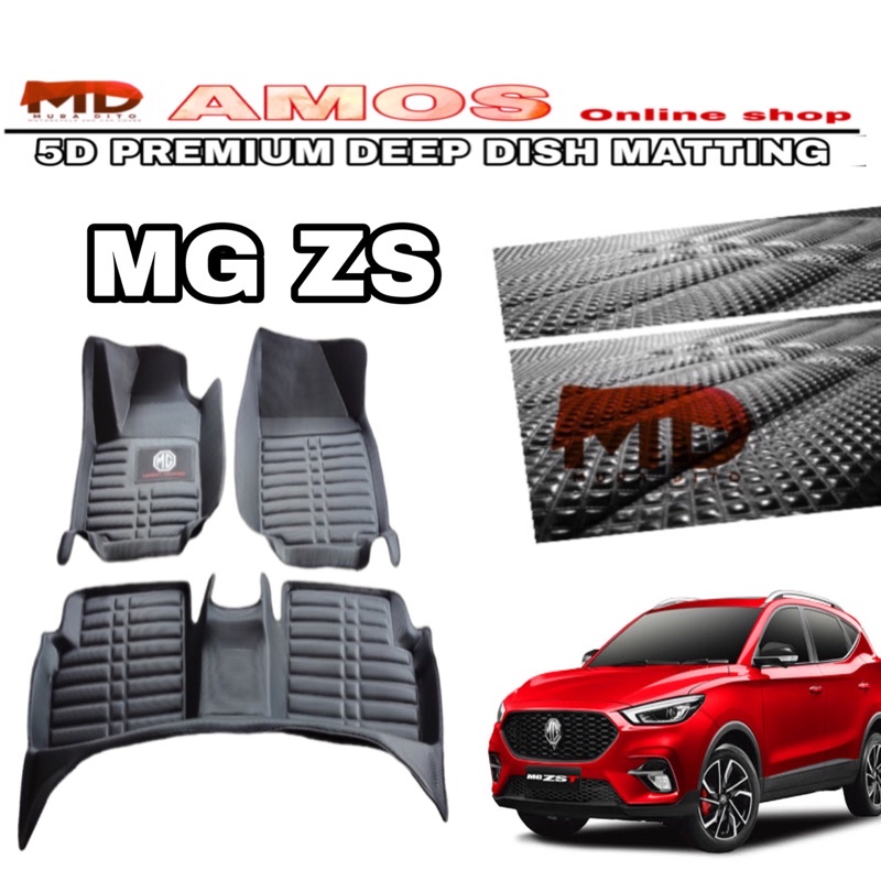 Mg Zs premium 5d diamond deep dish matting with brand logo | Shopee ...
