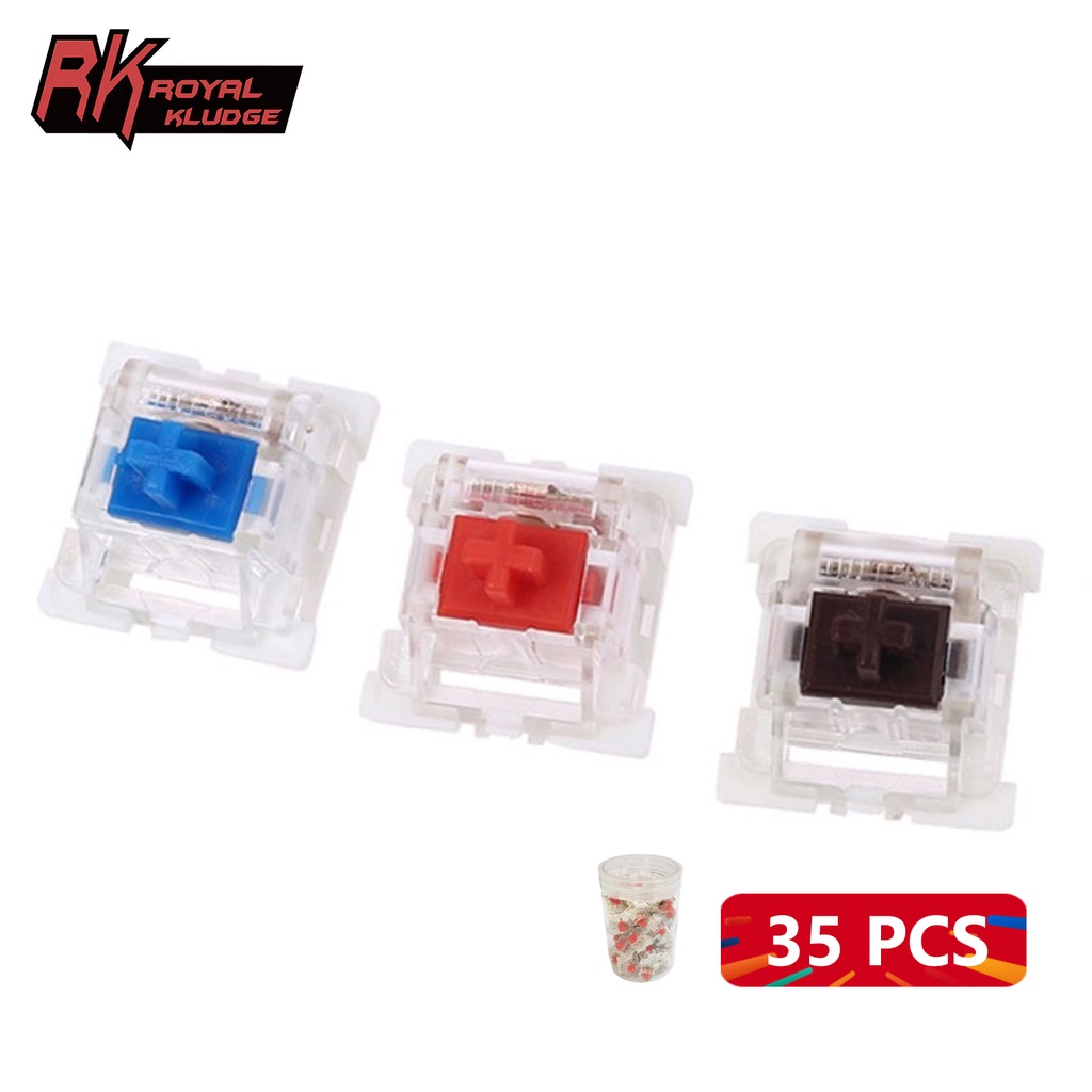 Royal Kludge Switch 35 Pcs Original Mechanical Keyboard Switches Red ...
