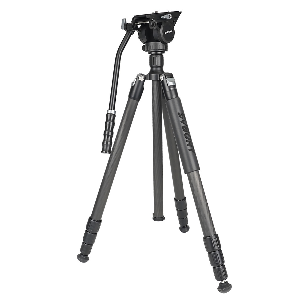 SVBONY SA410 Camera Tripod Monopod Carbon Fiber Tube and SA409 Fluid