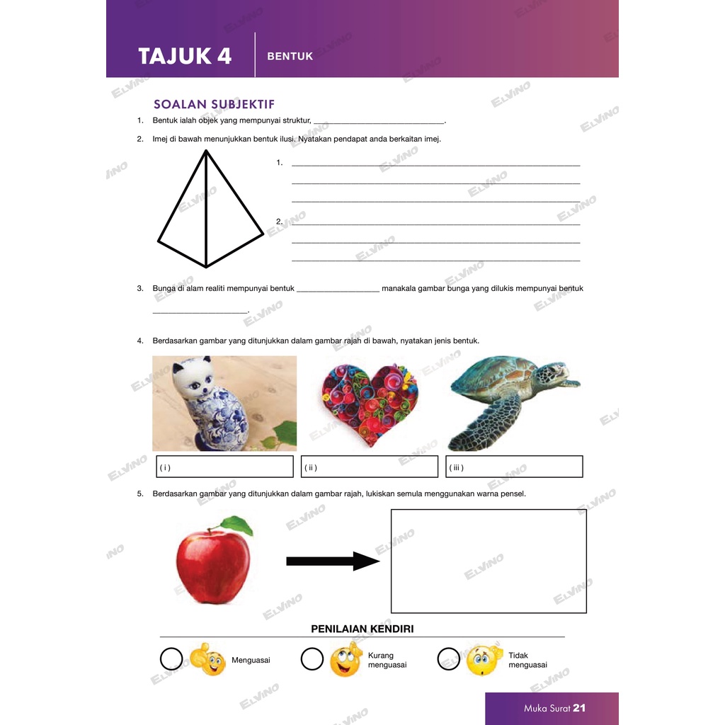 Modul Refleksi Pendidikan Seni Visual Tingkatan 1 Psv Buku Rujukan Shopee Malaysia