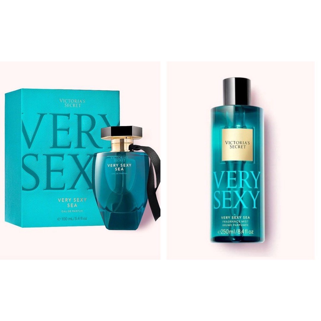 Combo Set Victoria Secret Very Sexy Sea Edp 100ml Body Mist 250ml