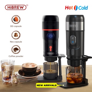 HiBREW Wireless Electric Portable Espresso Coffee Machine for Car & Home  Camping Coffee Maker Fit Nespresso Dolce Capsule Powder