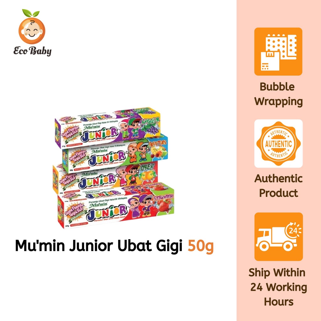 Mu'min Junior Ubat Gigi / Toothpaste 50g | Shopee Malaysia