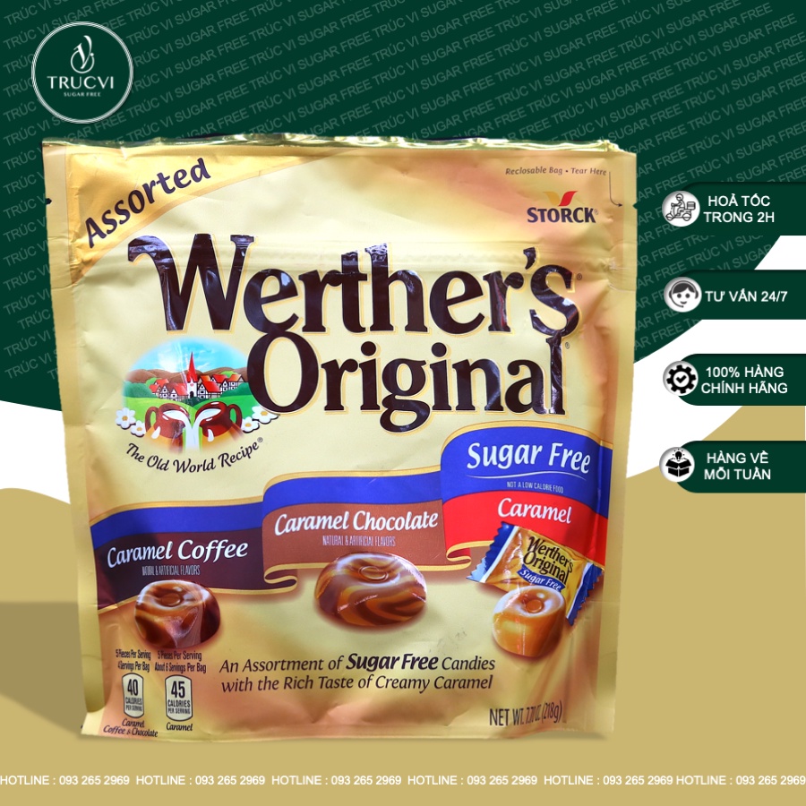 Werther's Original 3SugarFree Hard caramel Candy (Sugar Diet