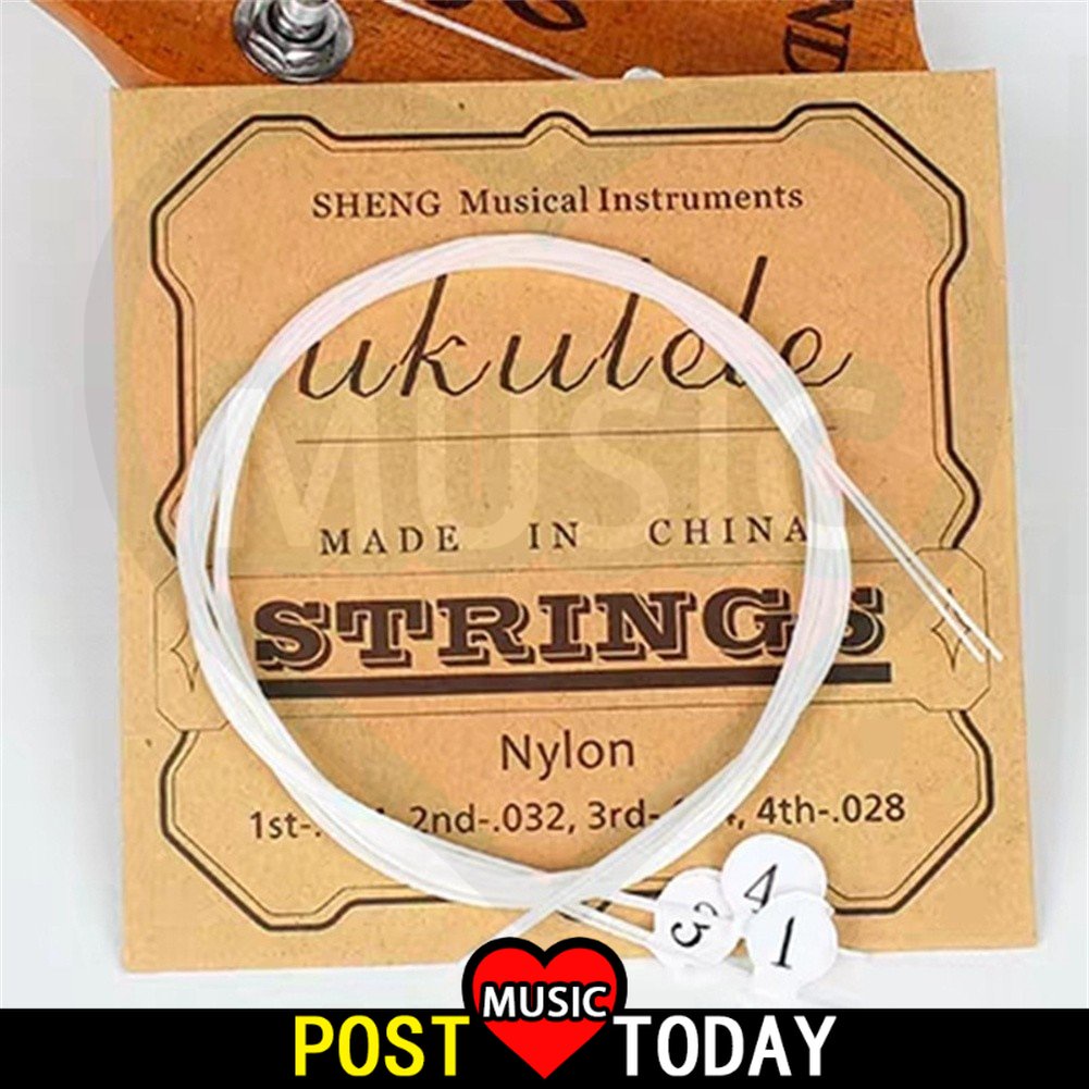 Reliable Strings Ukulele Strings 4pcs/set White Nylon Replacement Part