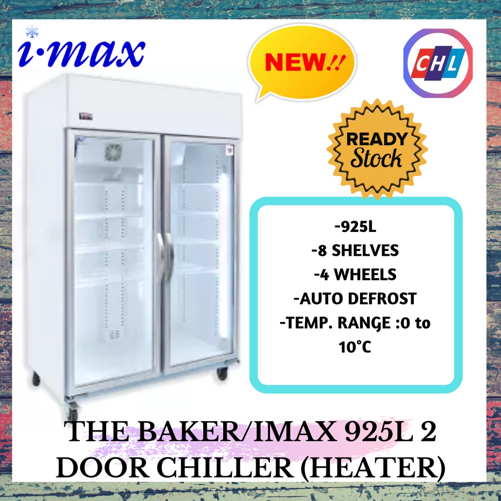 THE BAKER / IMAX (Authorised Dealer)2 DOOR/3 DOOR CHILLER SHOWCASE 925L