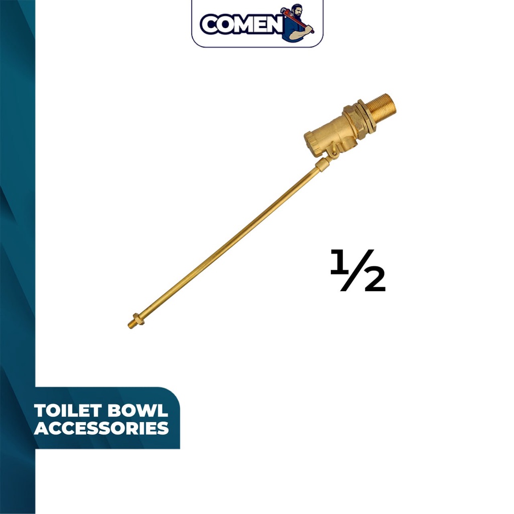 CITY Heavy Duty Brass Float Valve 1/2 Inch Water Tank Water Flow