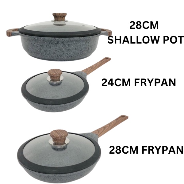 (Ready Stock!!) EIS K&I Germany 12pcs Non Stick Granite Ceramic