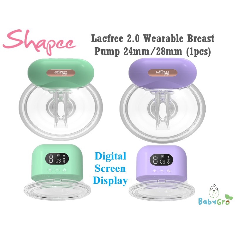 Shapee Milkee Lab Lacfree 2.0 Wearable Breast Pump 24mm / 28mm (1pcs