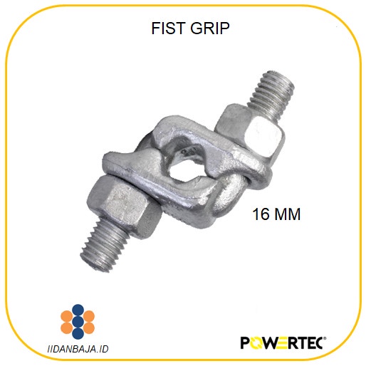 Fist GRIP CLIP 16mm POWERTEC (Tiger Nail SLING CLAMP Alternating CLAMP