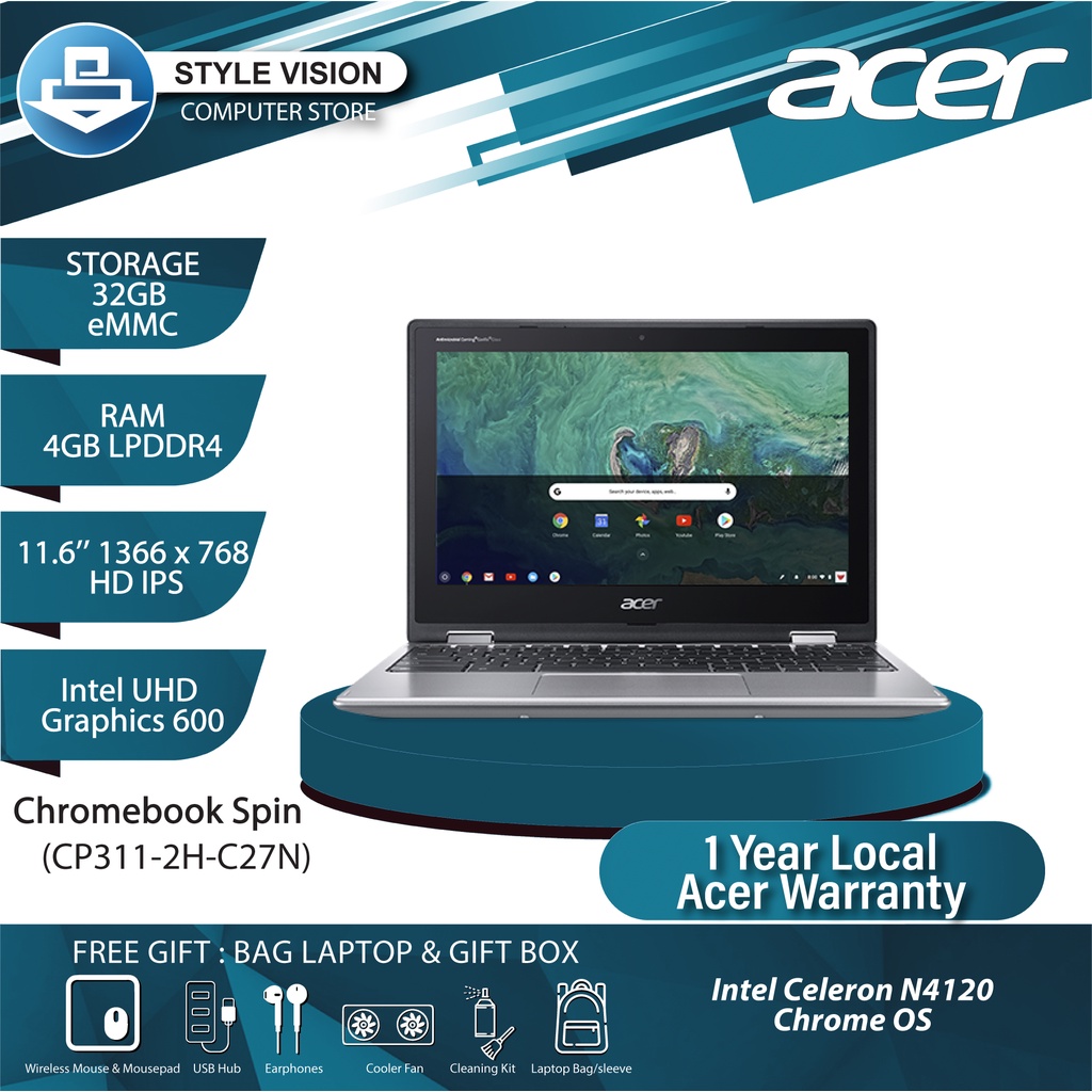 Écran Tactile LCD Pour Acer Chromebook Spin CP311-3H - Assembly Complet