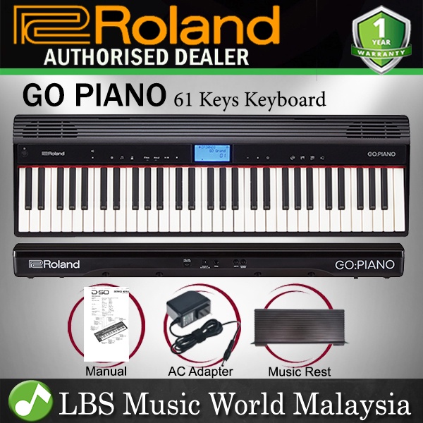 Roland GO PIANO 61 Keys MIDI Music Production Keyboard Digital Piano ...