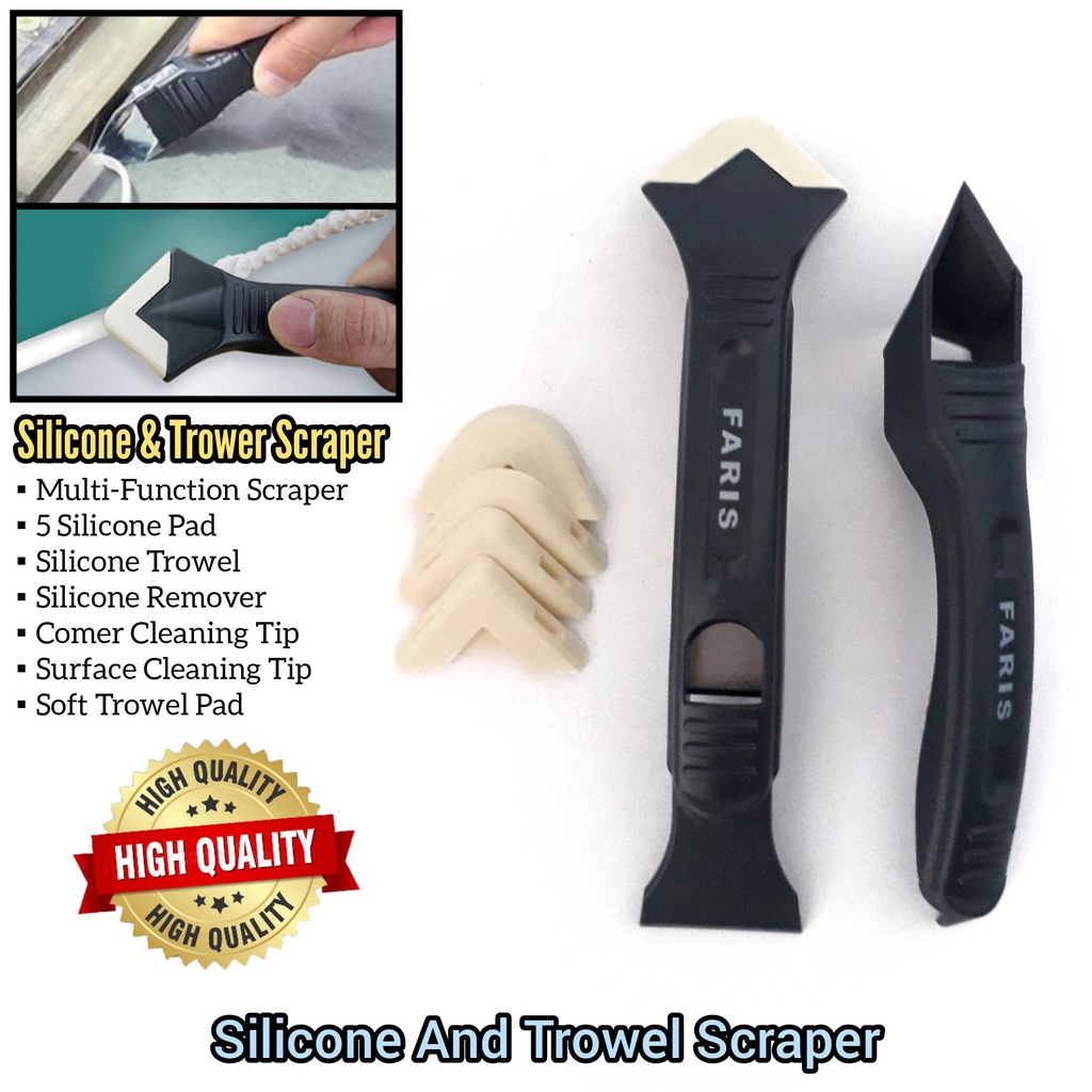 Silicone Scraper And Trowel Scraper For Floor Tiles Grout Scraper