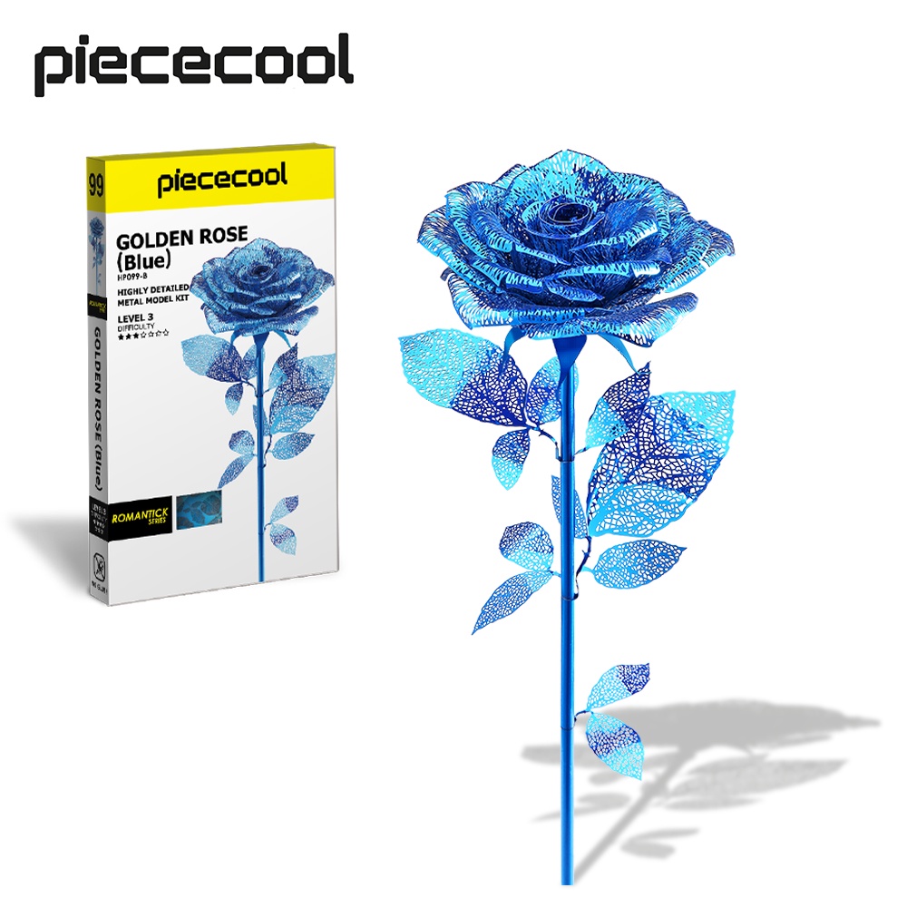 Piececool 3D Metal Model Kit Rose Flower Model Kits Assembly Birthday ...