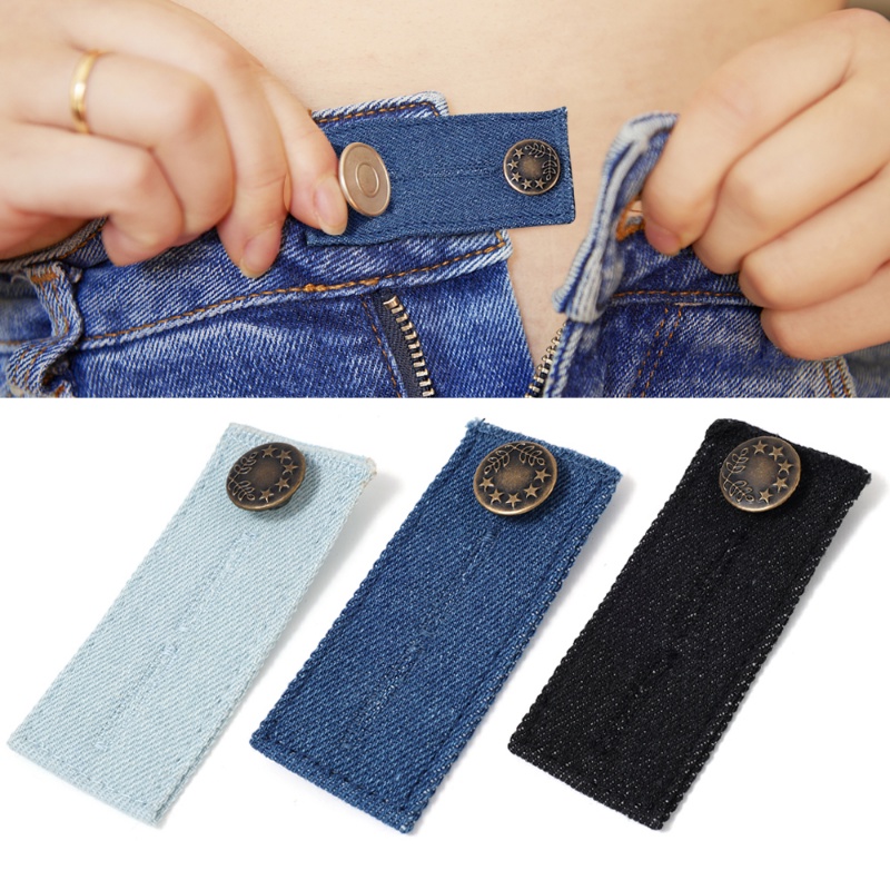 1PC Unisex Jeans Waist Button Pant Extender Button Belt Buckle DIY ...