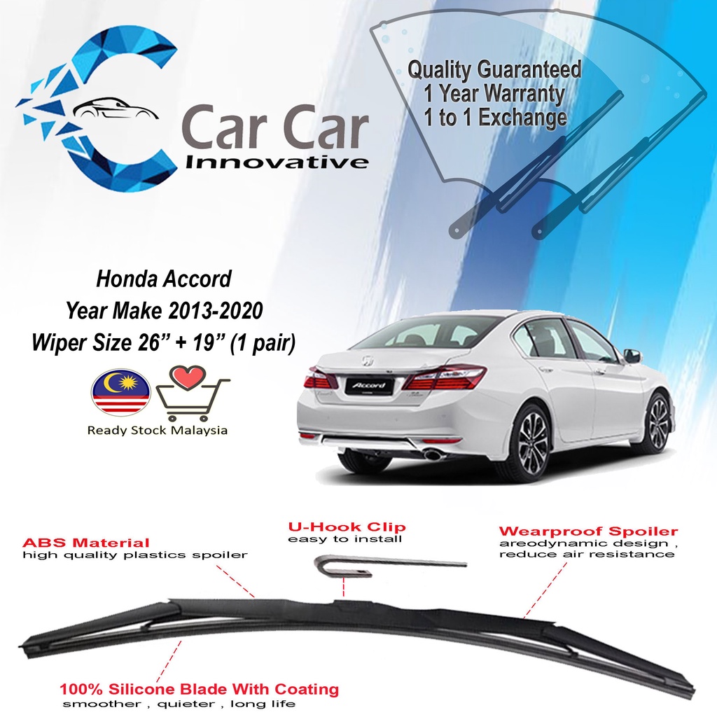 Honda accord store wiper size