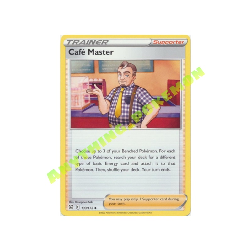 Pokmon Cards Trainer - Caf Master REVERSE HOLO/NORMAL 133/172 | Shopee  Malaysia