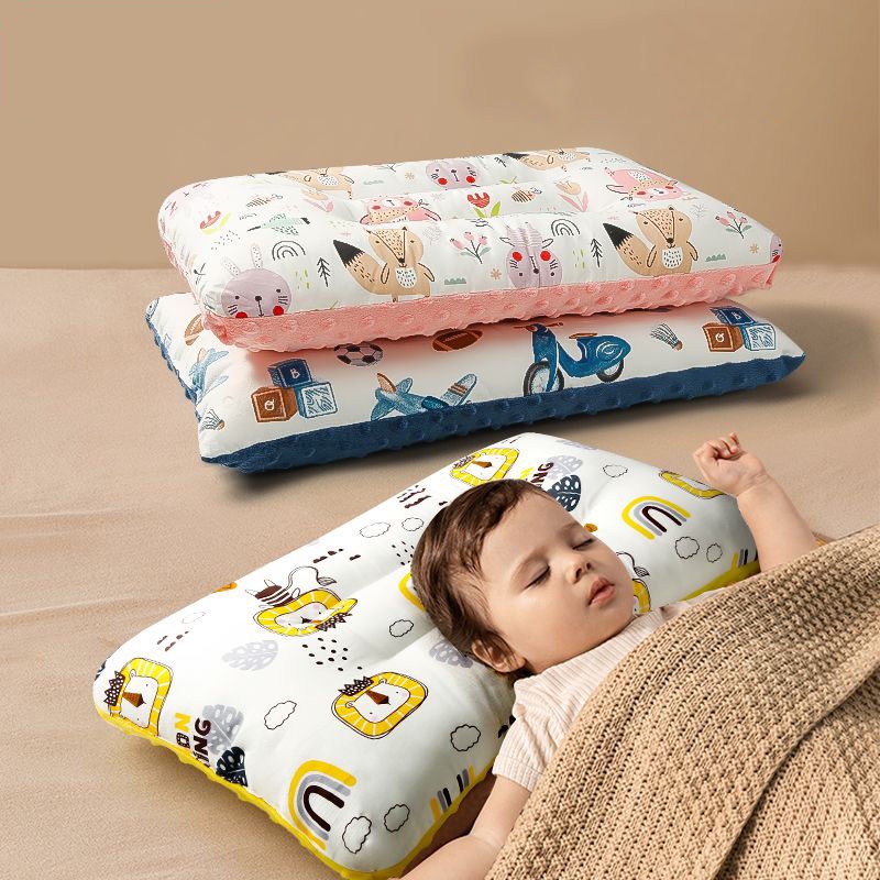 Kids Sleeping Cotton Pillows 010 Years Cotton Infant Baby Prevent Flat