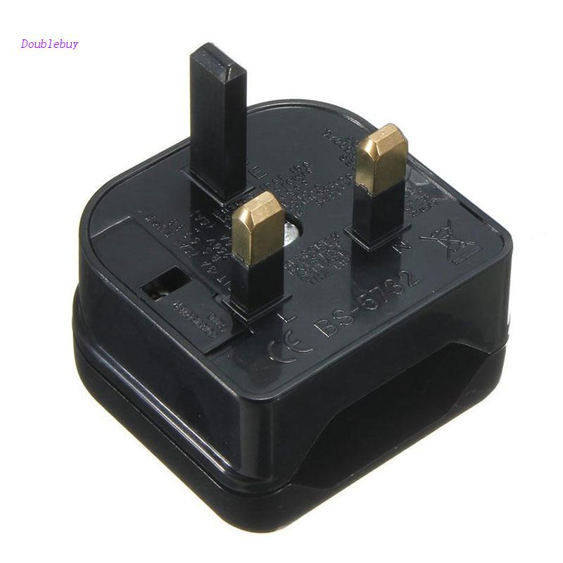 Doublebuy EU To UK Plug Adapter AC Converter 2 Pin EU Euro Europe