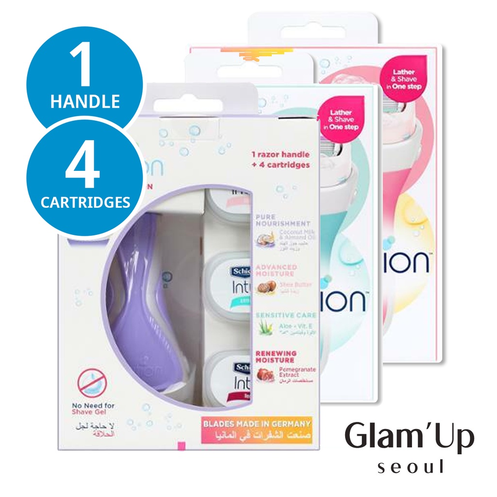 [Schick] (New) Intuition (1 Handle + 4 Cartridges) Women's razor ...