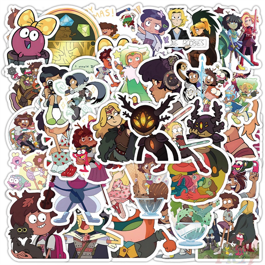 Amphibia Series 03 Stickers 55Pcs/Set DIY Fashion Waterproof Decals ...