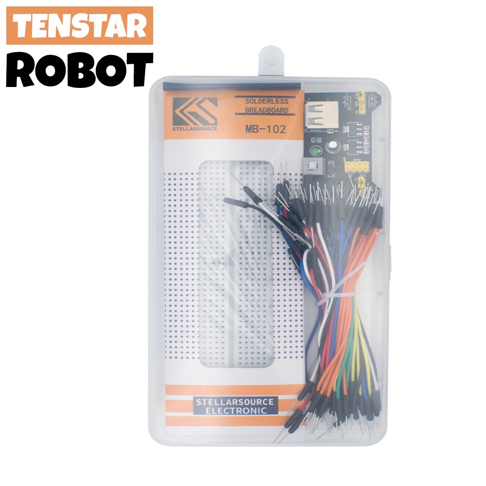thumbnail image 2 of MB102 Breadboard Power Supply Module - 3.3V/5V Output For Solderless Breadboard + 830 Point PCB 2 of 3