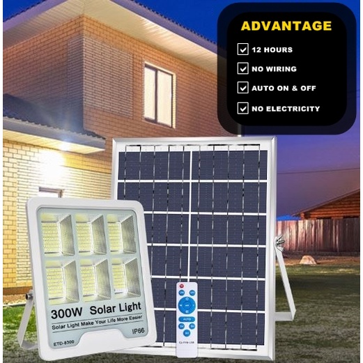 Lampu Solar Spotlight (12 Jam) | Shopee Malaysia