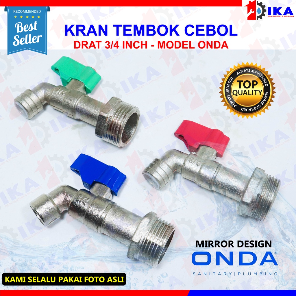 Crank Wall Water Faucet - 3/4 Inch - High Quality/BC Wall Water Faucet ...
