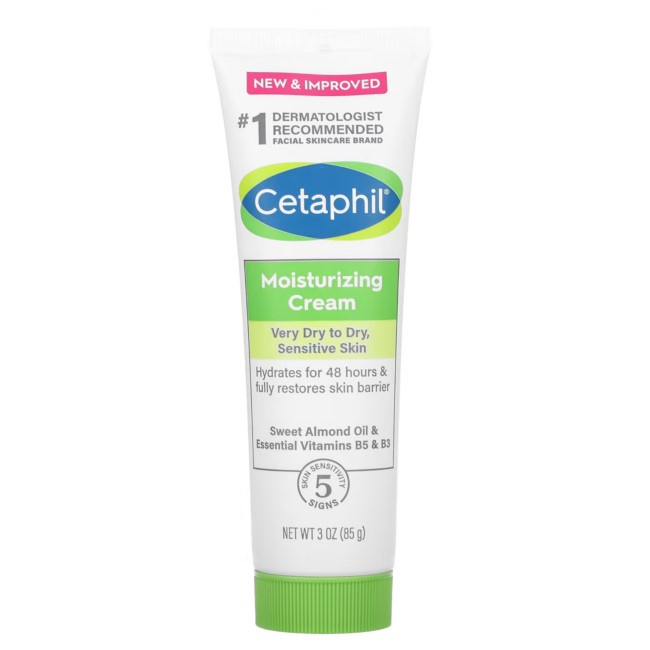 Cetaphil, Moisturizing Cream, Fragrance Free, 3 Oz (85 G), For Very ...