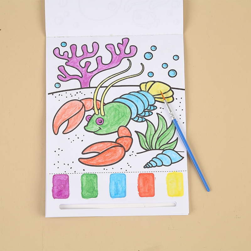 DIY Kids Crafts Paint With Water Coloring Book for Art Activity Party ...