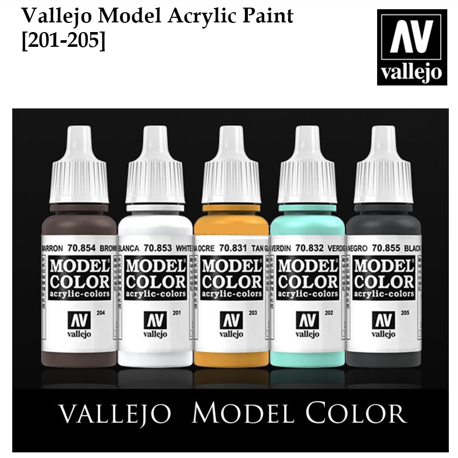 [Vallejo Model] 201-210 Color acrylic 17ml | Shopee Malaysia