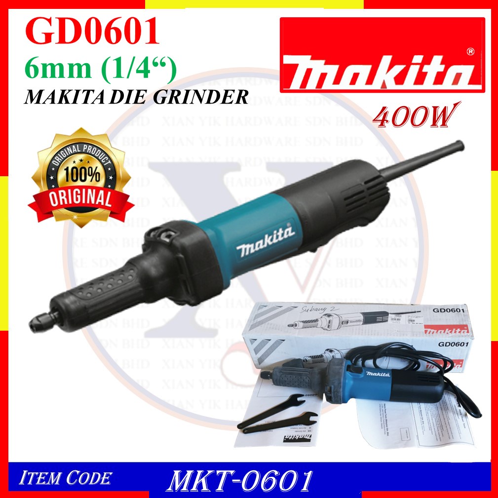 MKT0601 (GD0601) MAKITA DIE GRINDER 6mm 1/4" X 400W GD 0601 Shopee