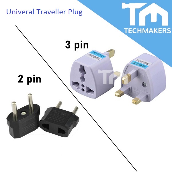 1pc of Traveler Multi Adapter 10A 250V Malaysia / UK / Euro Plug Convert to Universal Travel Connector Socket Plug