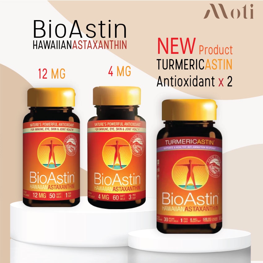 Nutrex Bioastin Astaxanthin Red Seaweed 12 MG 50 Tablets And 4 60